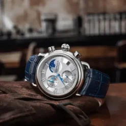 Aerowatch 1942 Moon Phase Chronograph Quartz - A 78100 AA03