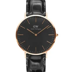 Daniel Wellington Classic Black Reading Rose Gold